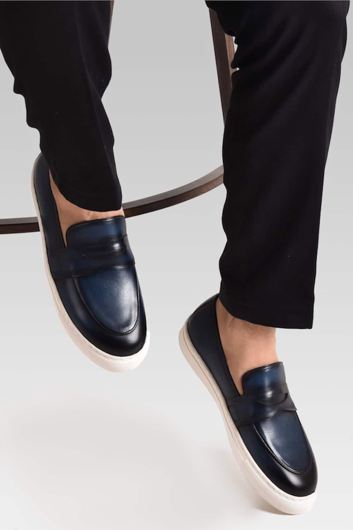 Luxoro Formello Hand Dyed Penny Loafers