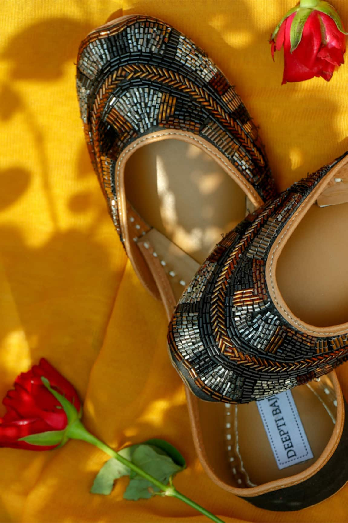 Label Deepti Bajaj Embroidered Juttis