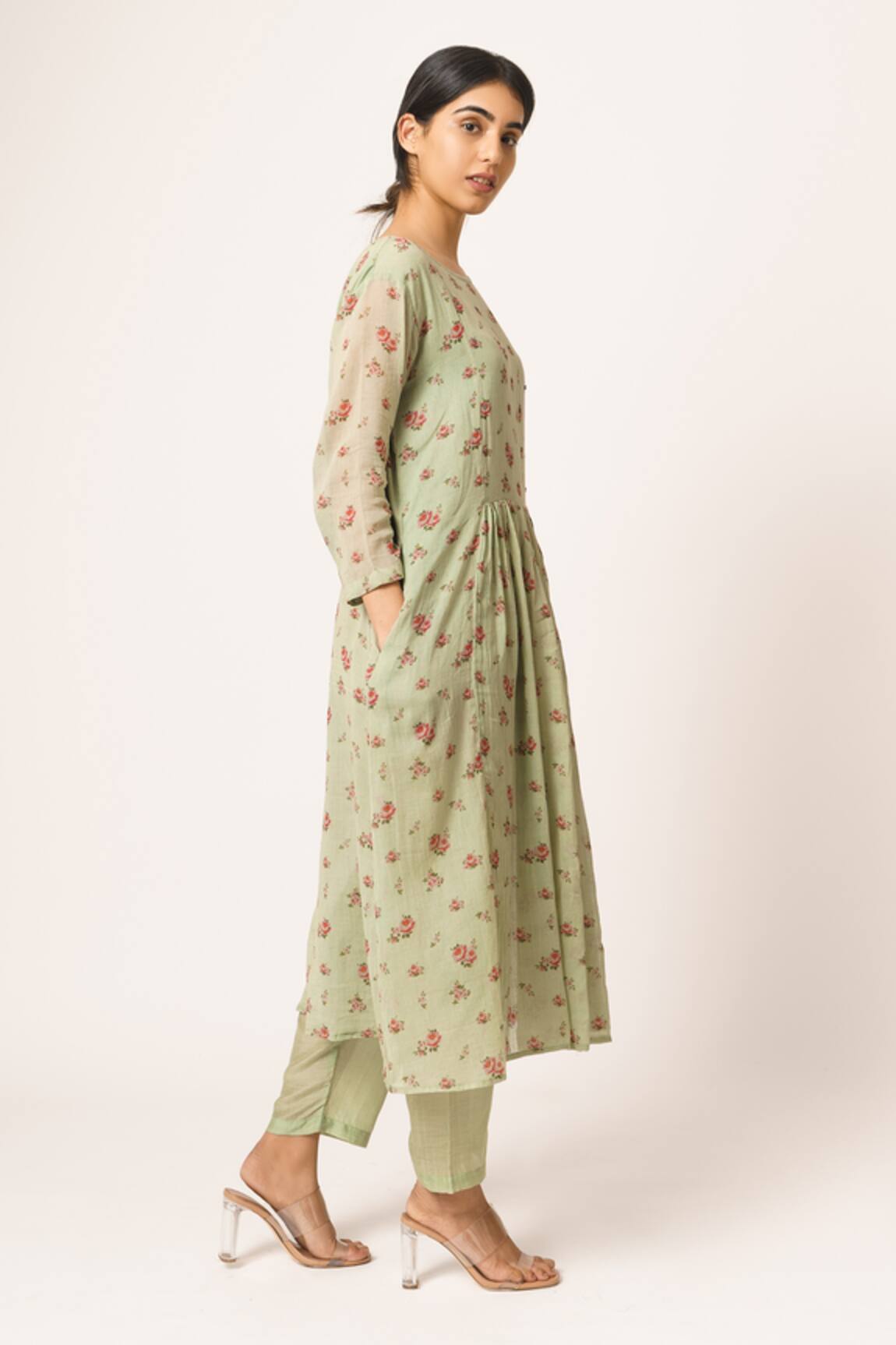 Dot Printed Kurta Set