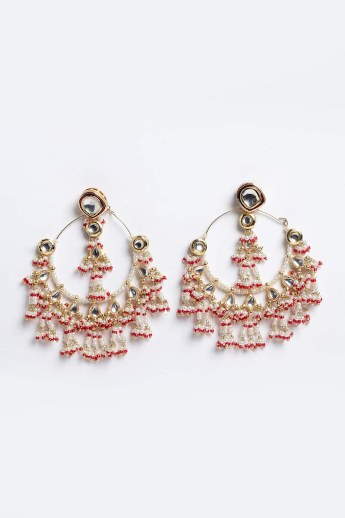 Dugran By Dugristyle Kundan Chandbali Earrings