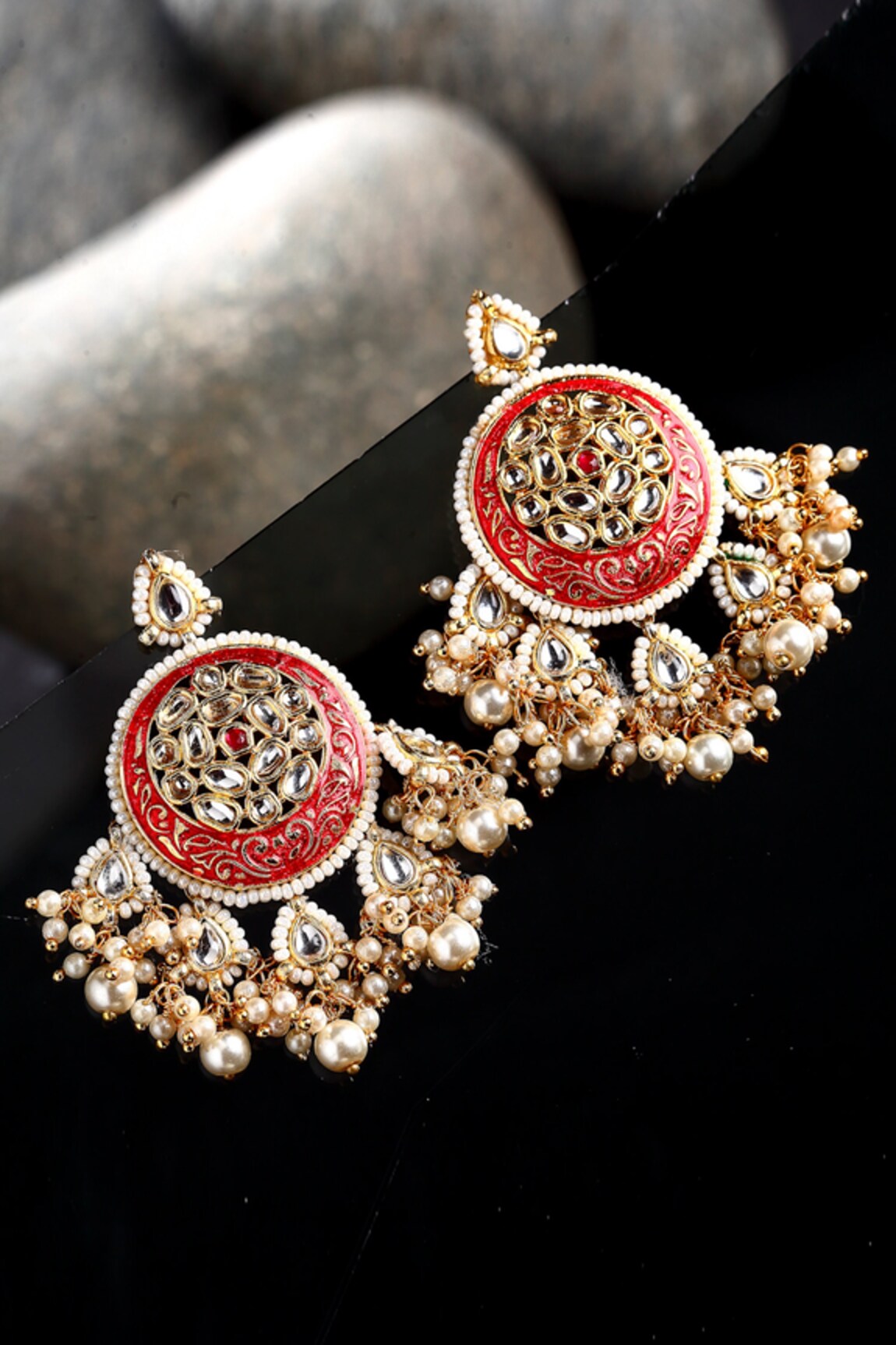 Dugran By Dugristyle Kundan Dangler Earrings