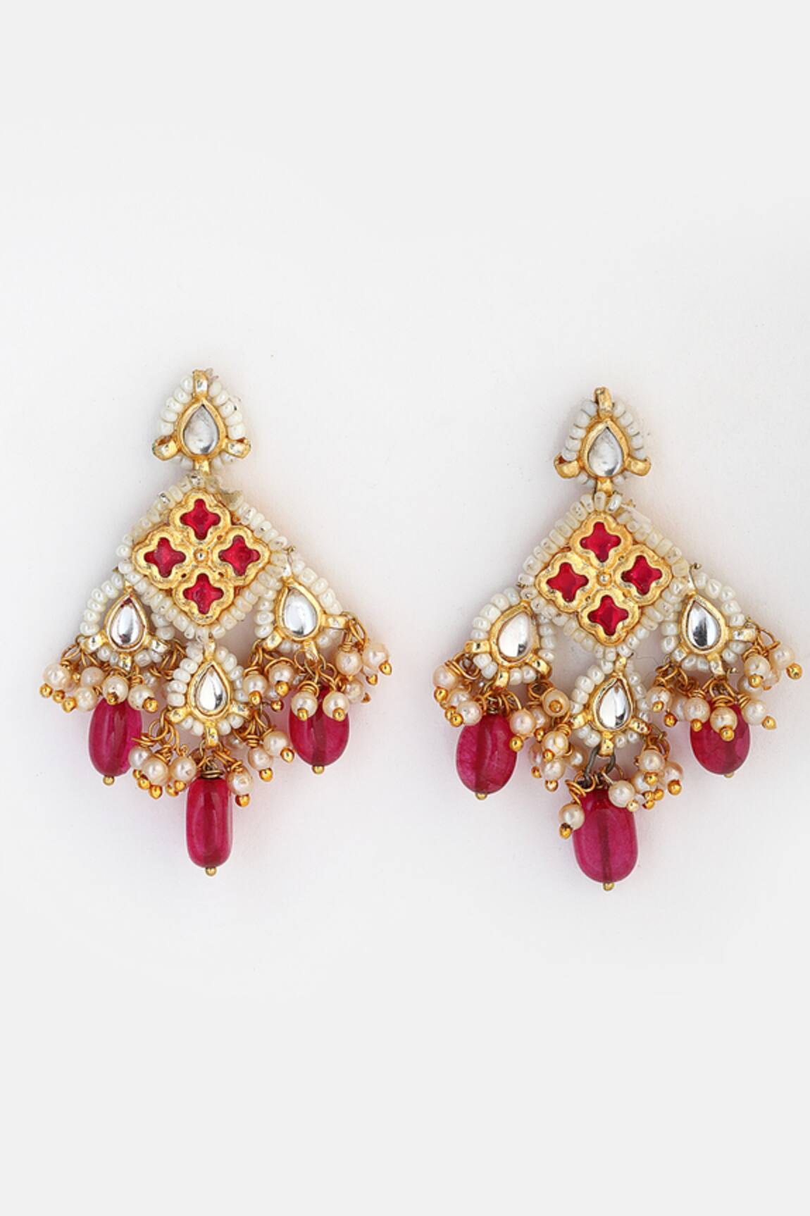 Dugran By Dugristyle Kundan Dangler Earrings