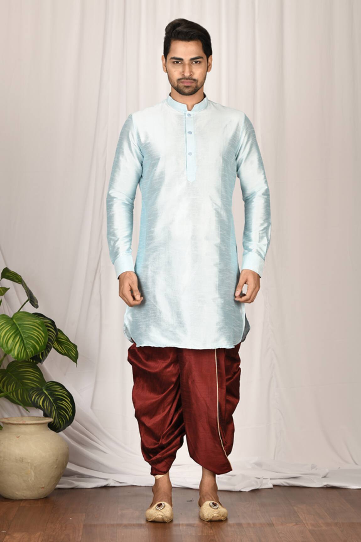 Aryavir Malhotra Silk Draped Dhoti