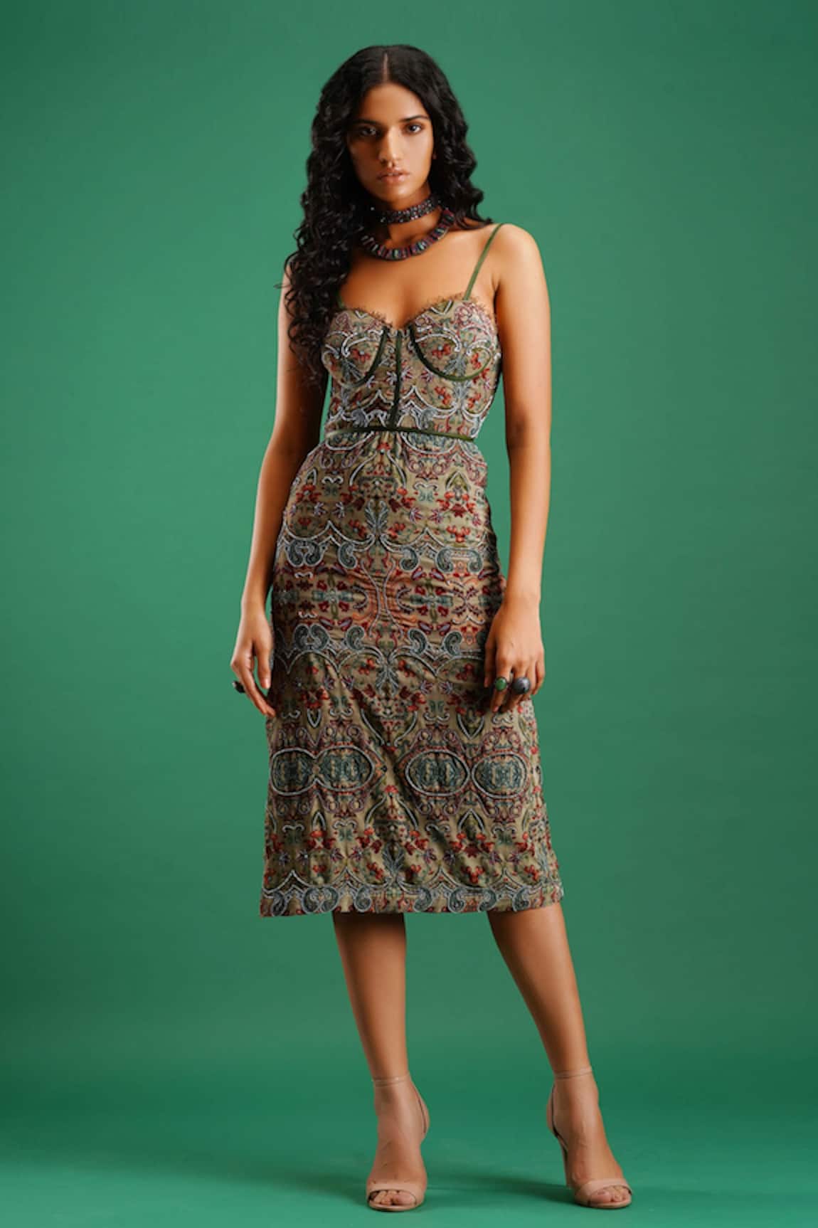 Nidhi Yasha Floral Print Dress