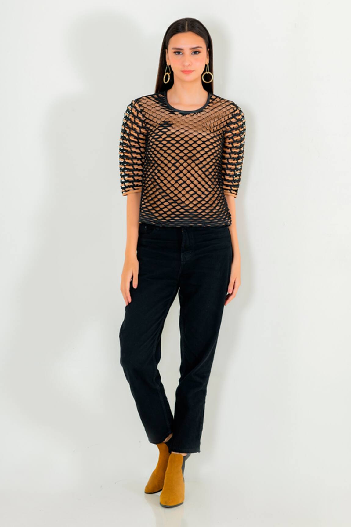 Devina Juneja Cutwork Top