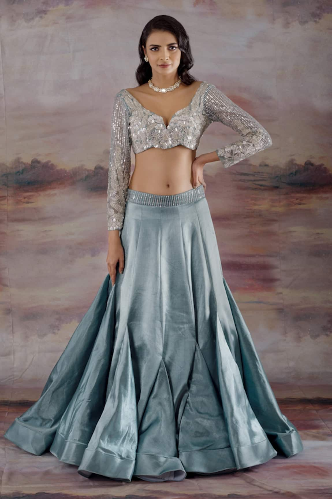 Payal & Zinal Gajji Silk Lehenga Set