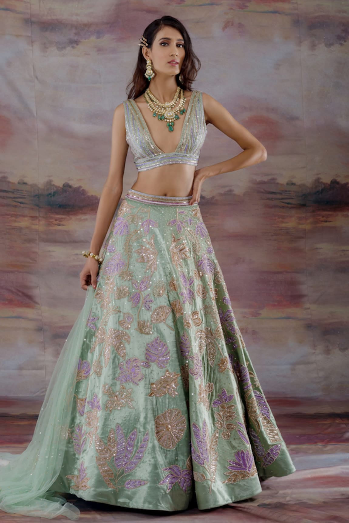 Payal & Zinal Gajji Silk Embroidered Bridal Lehenga Set