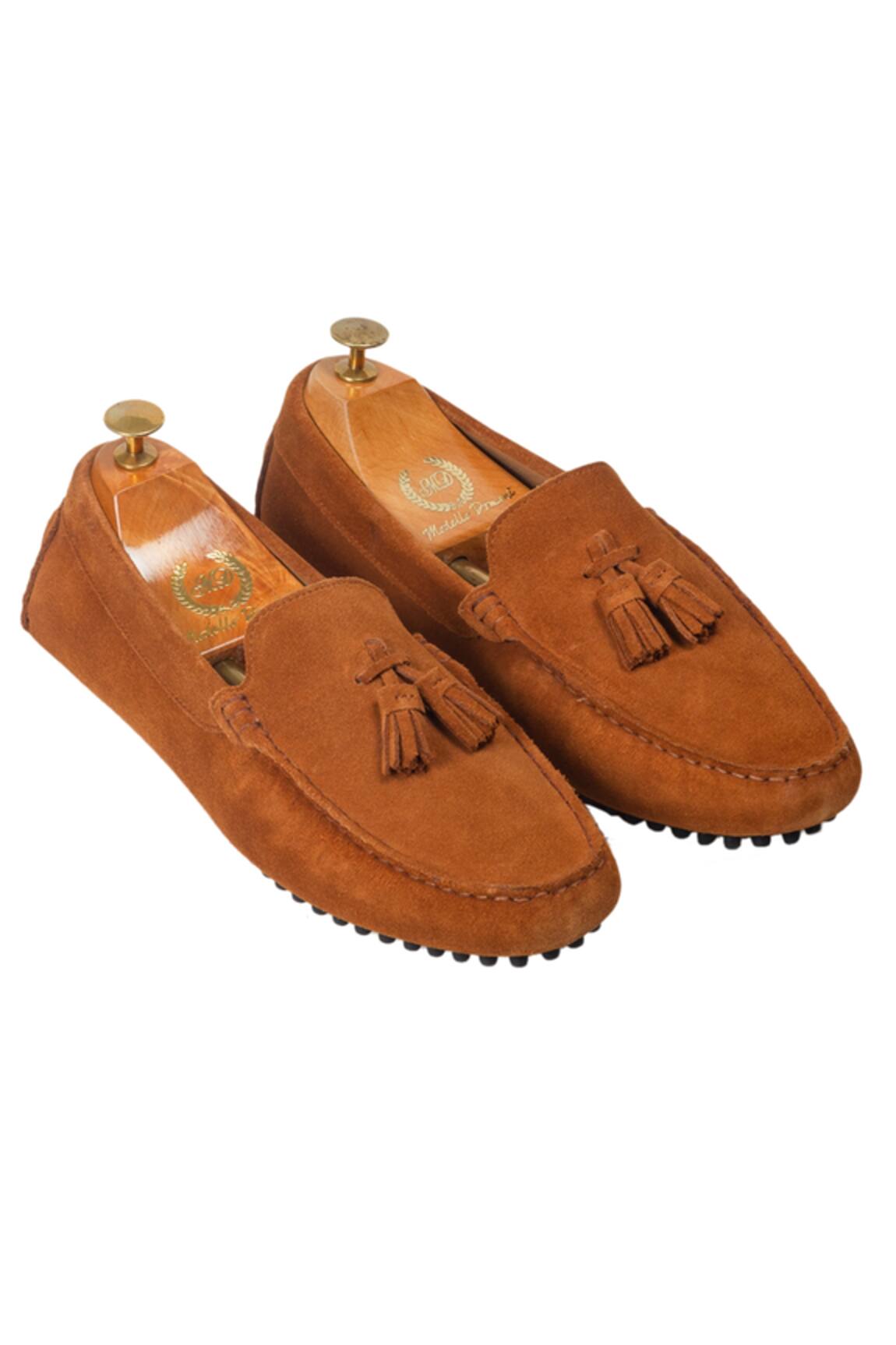 Domani Tassel Suede Loafers