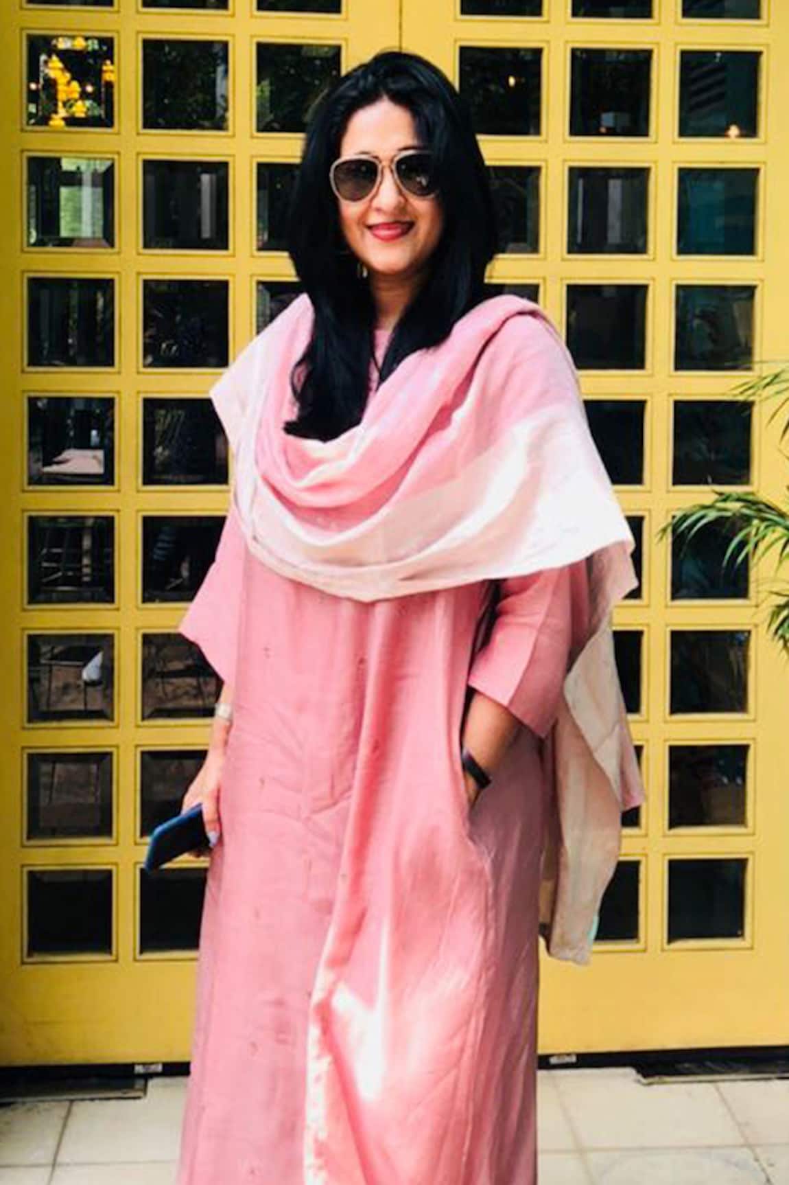 Dot Silk Kurta & Pant Set