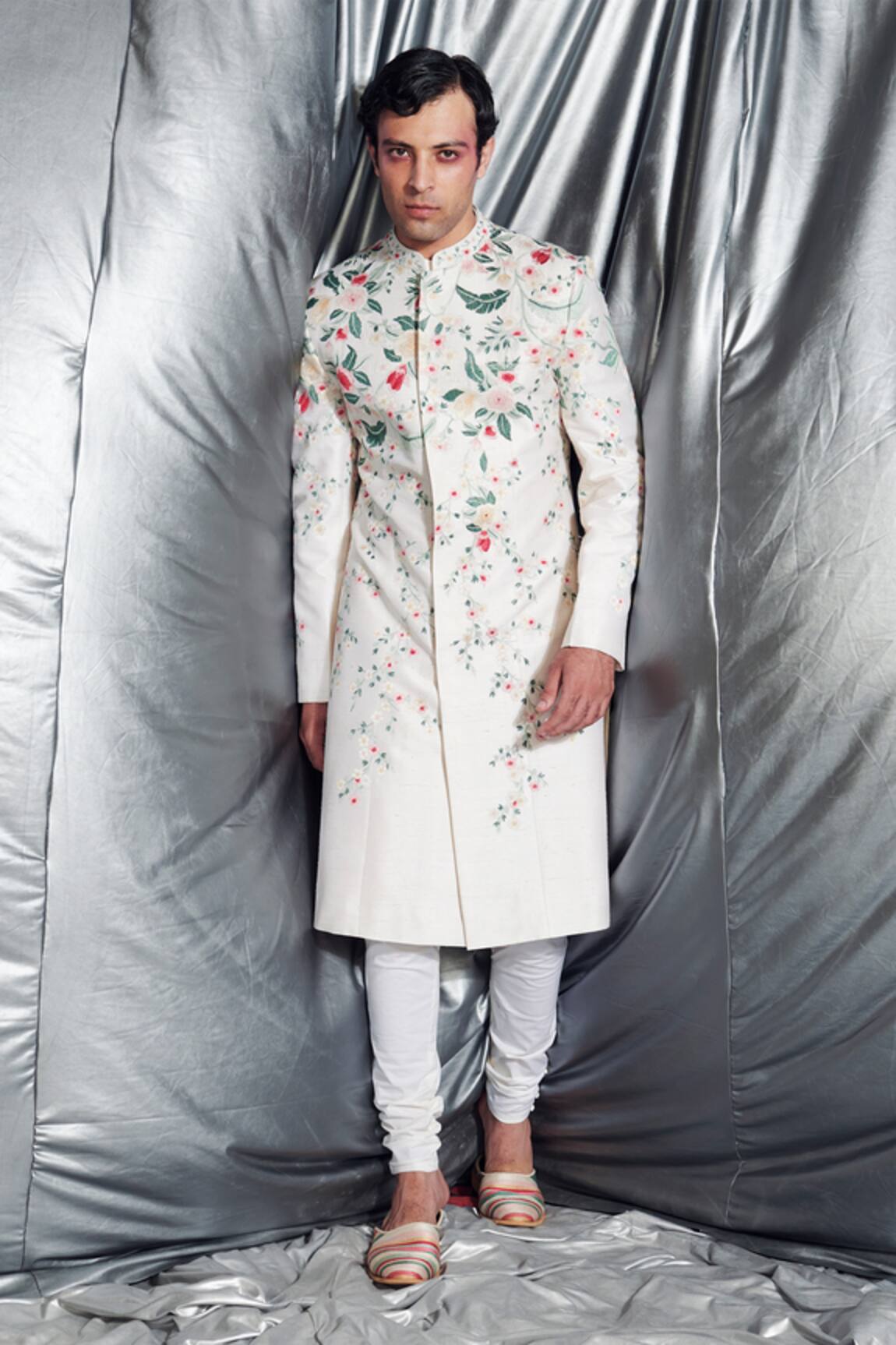 Dev R Nil Embroidered Sherwani