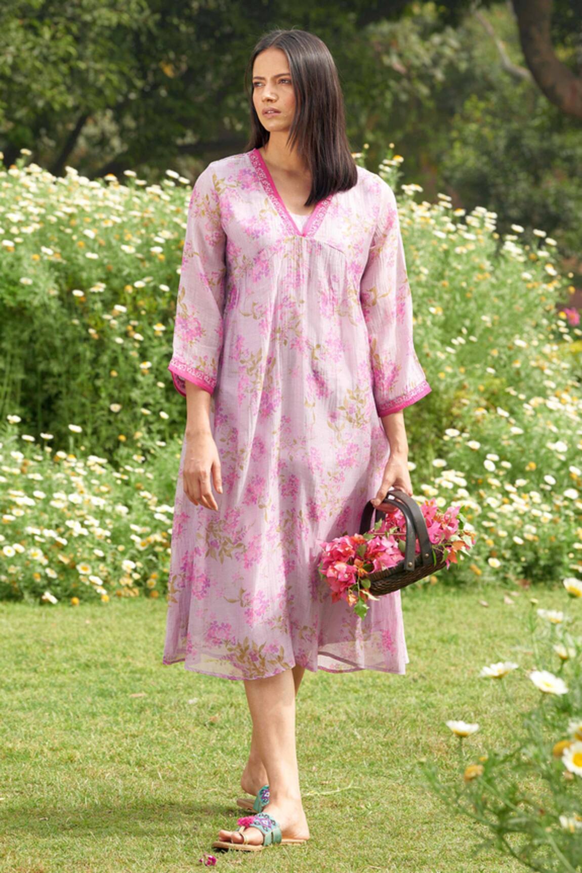 Priti Prashant Handwoven Printed Dress