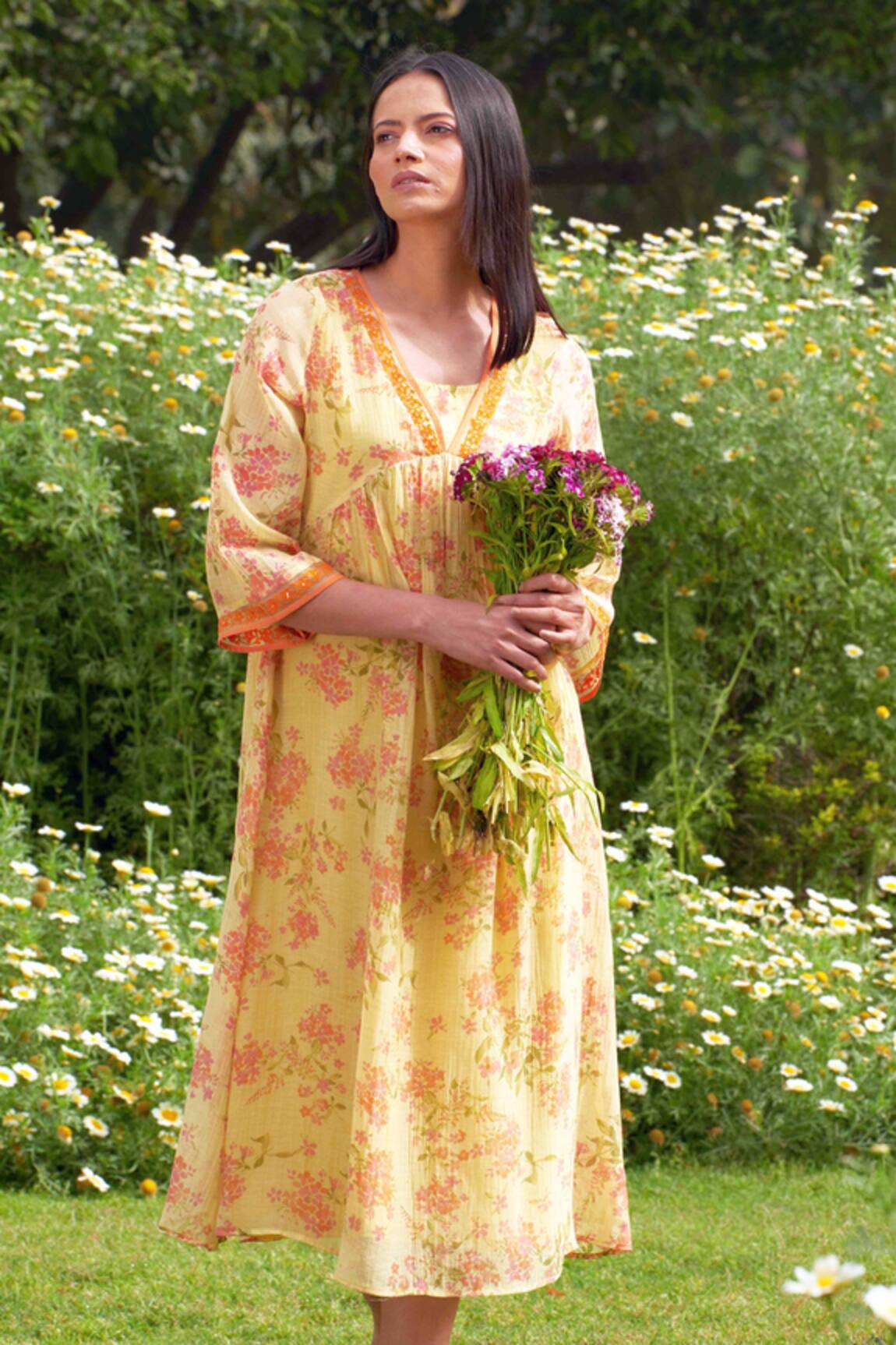 Priti Prashant Handwoven Printed Dress