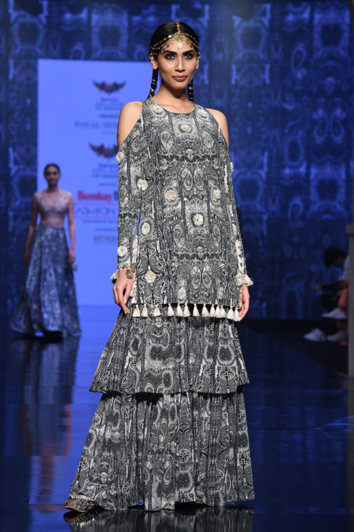Payal Singhal Kaina Kurta & Layered Sharara Set 