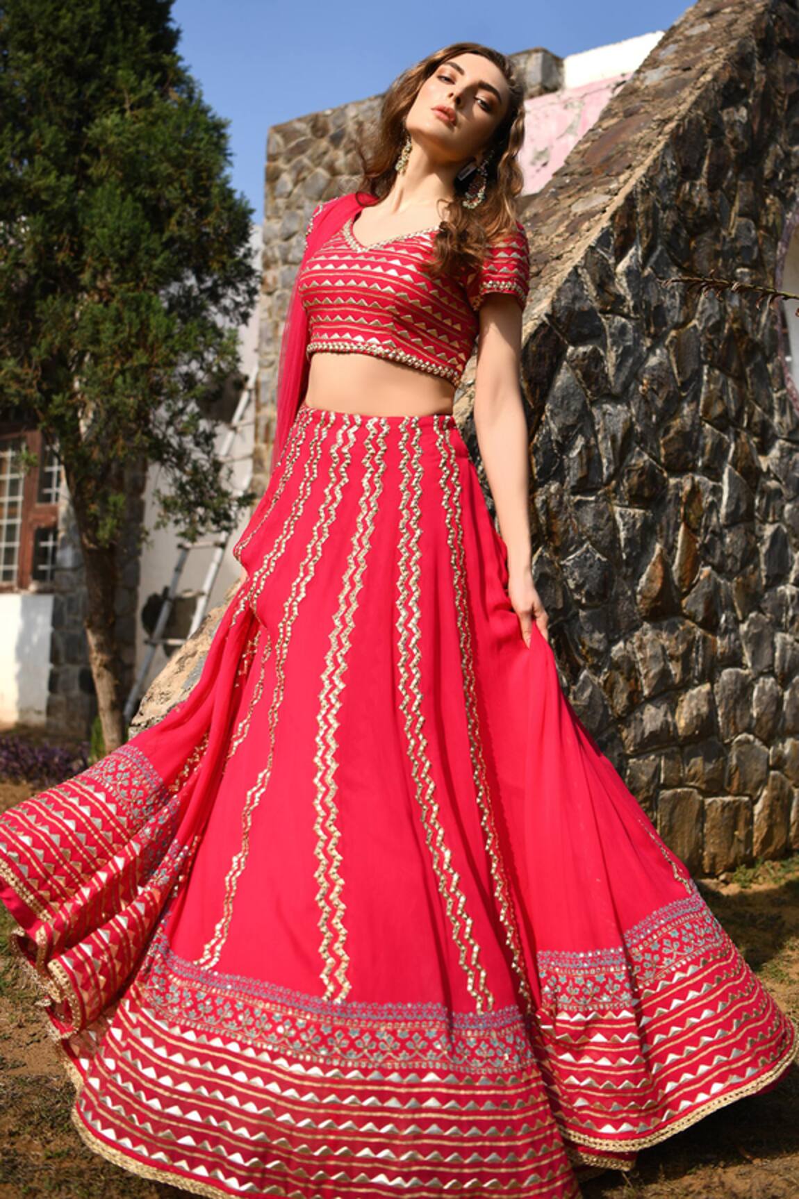 Pooja Rajgarhia Gupta Embroidered Lehenga Set
