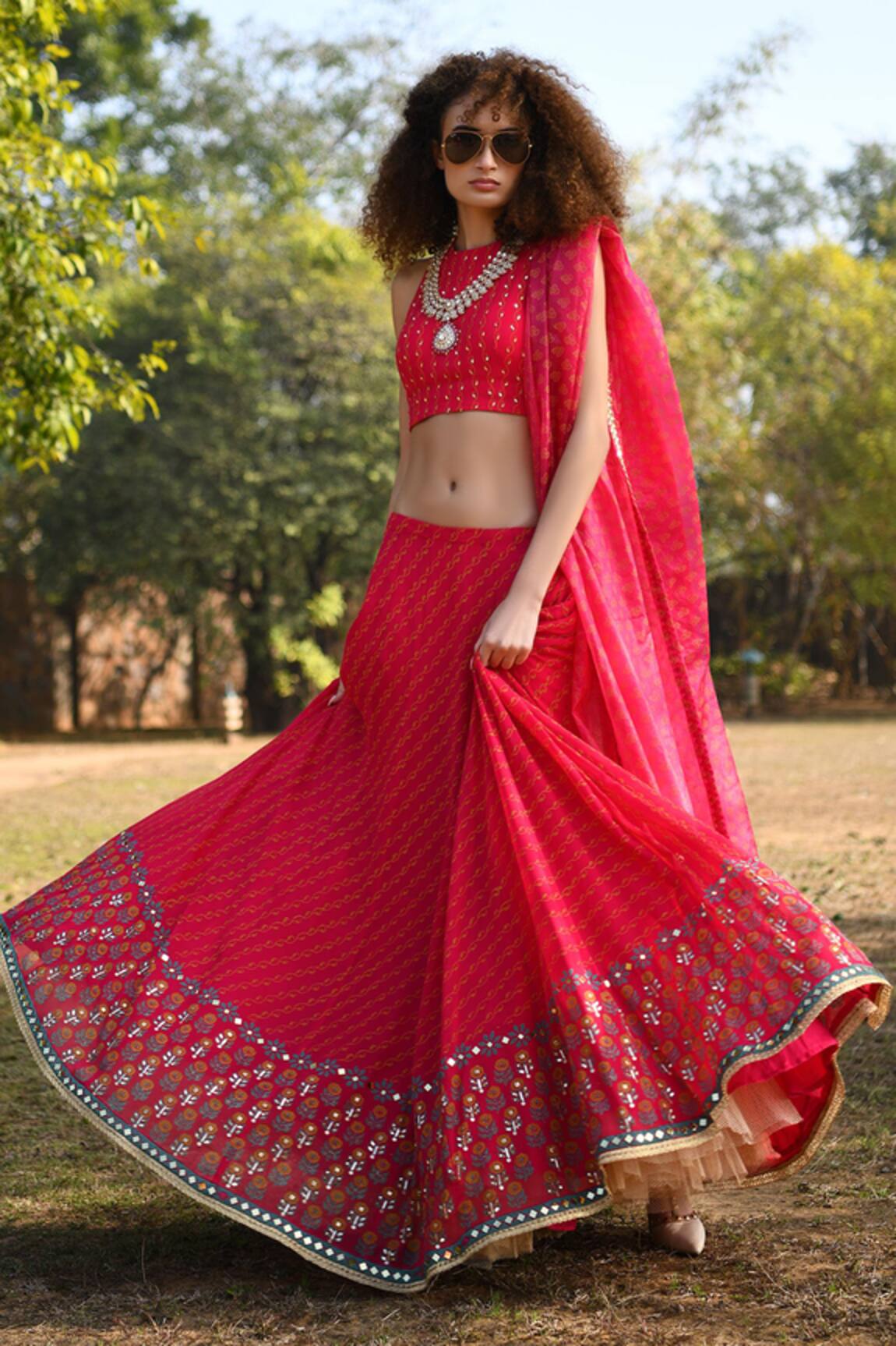 Pooja Rajgarhia Gupta Printed Lehenga Set 