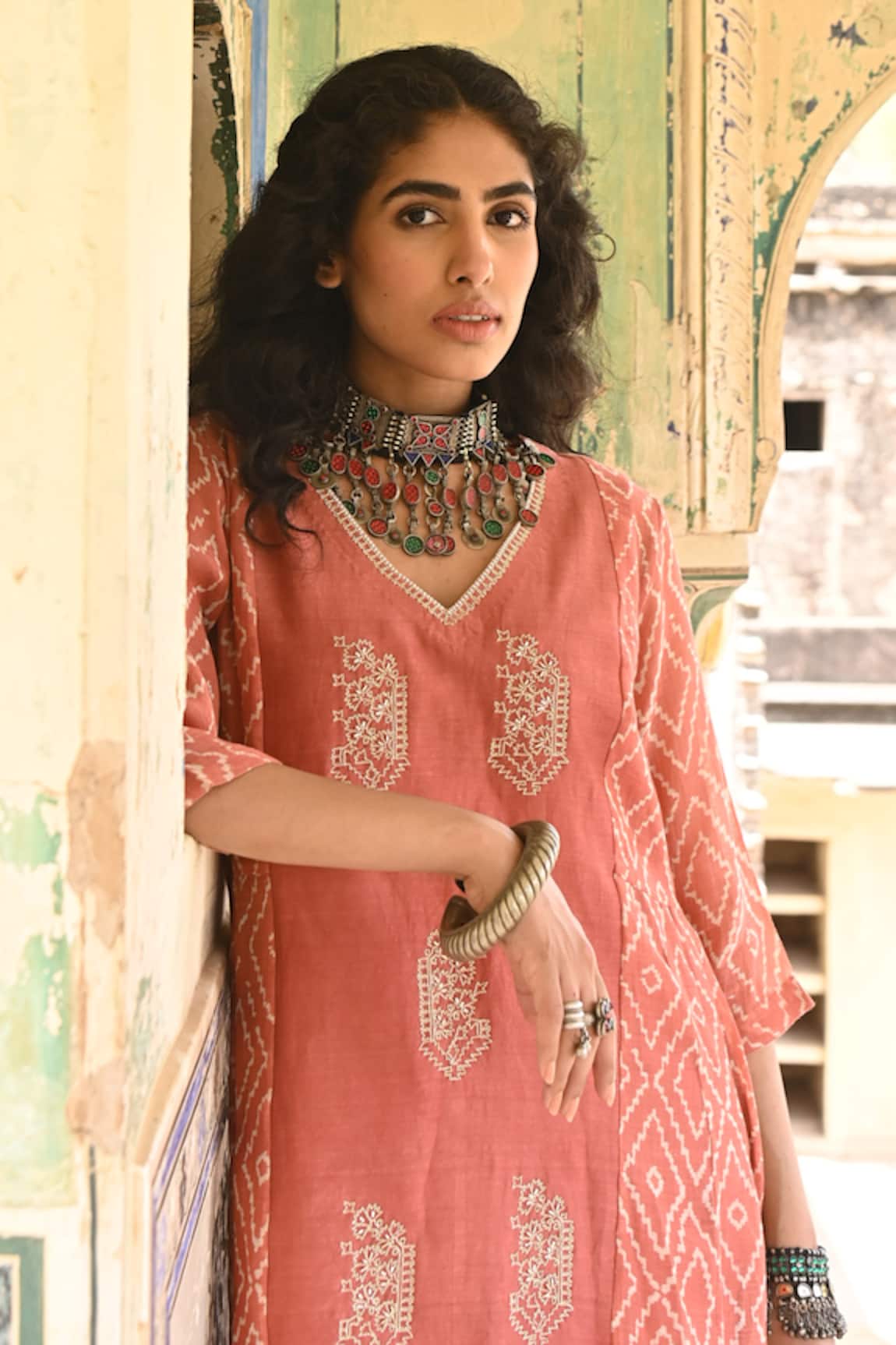 Rekha Agra Chanderi Kurta & Pant Set 