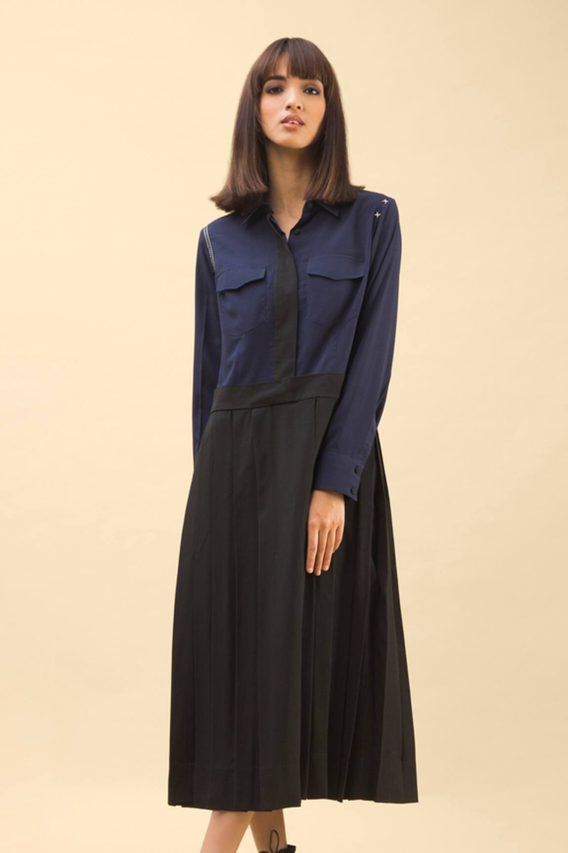 Chillosophy Pleated Midi Dress