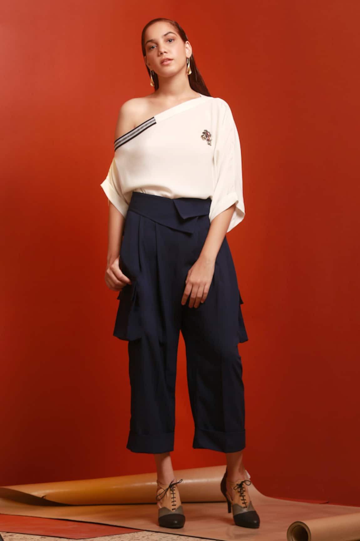 House Of Behram One Shoulder Top