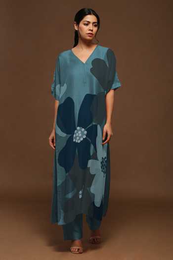 Clos Floral Print Kurta & Pant Set 