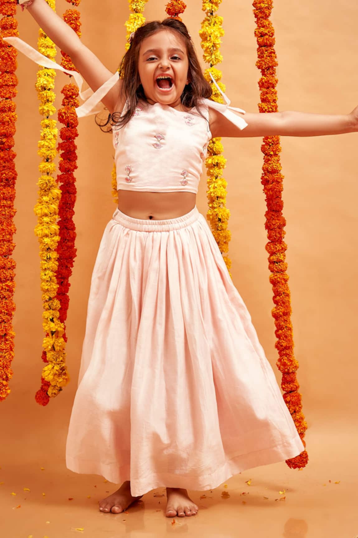 Little Luxury Chanderi Lehenga Set