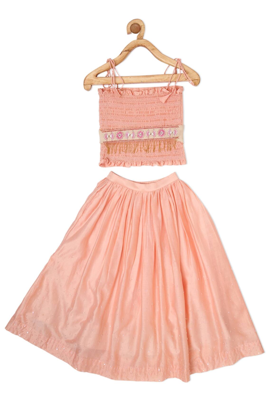 Little Luxury Chanderi Lehenga Set