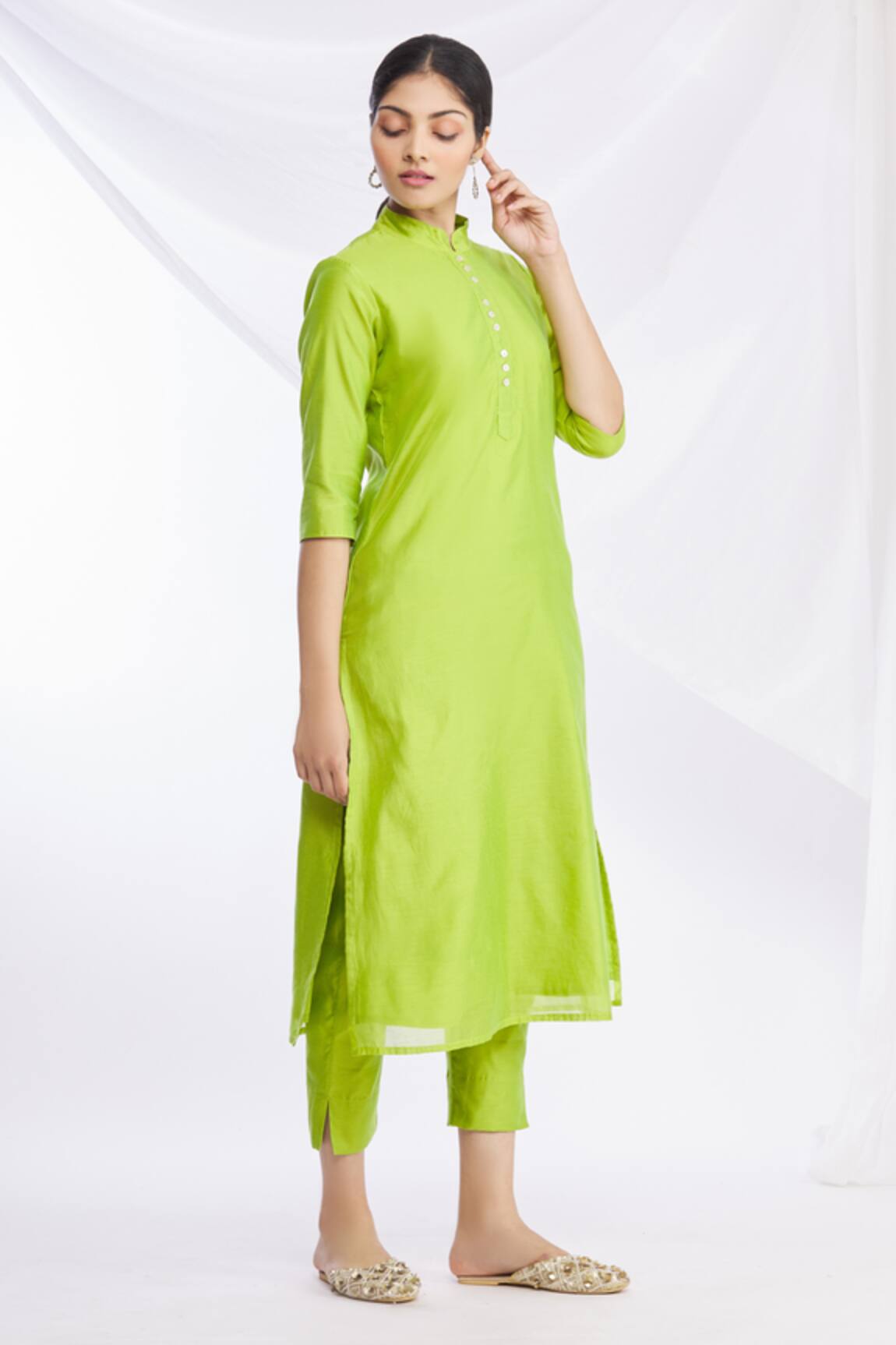 Naintara Bajaj Silk Kurta & Pant Set