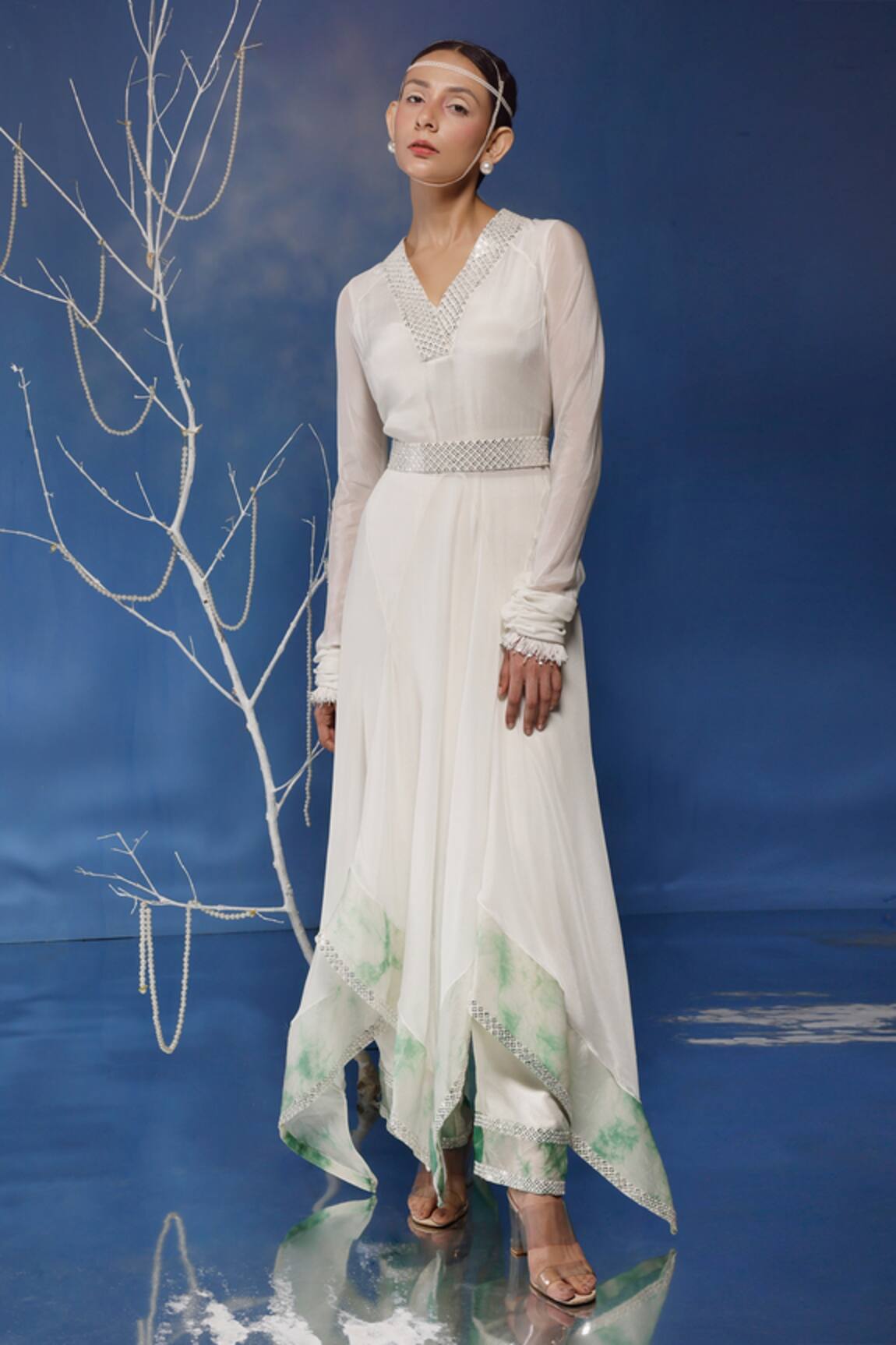 Eclat By Prerika Jalan Asymmetric Kurta Set 