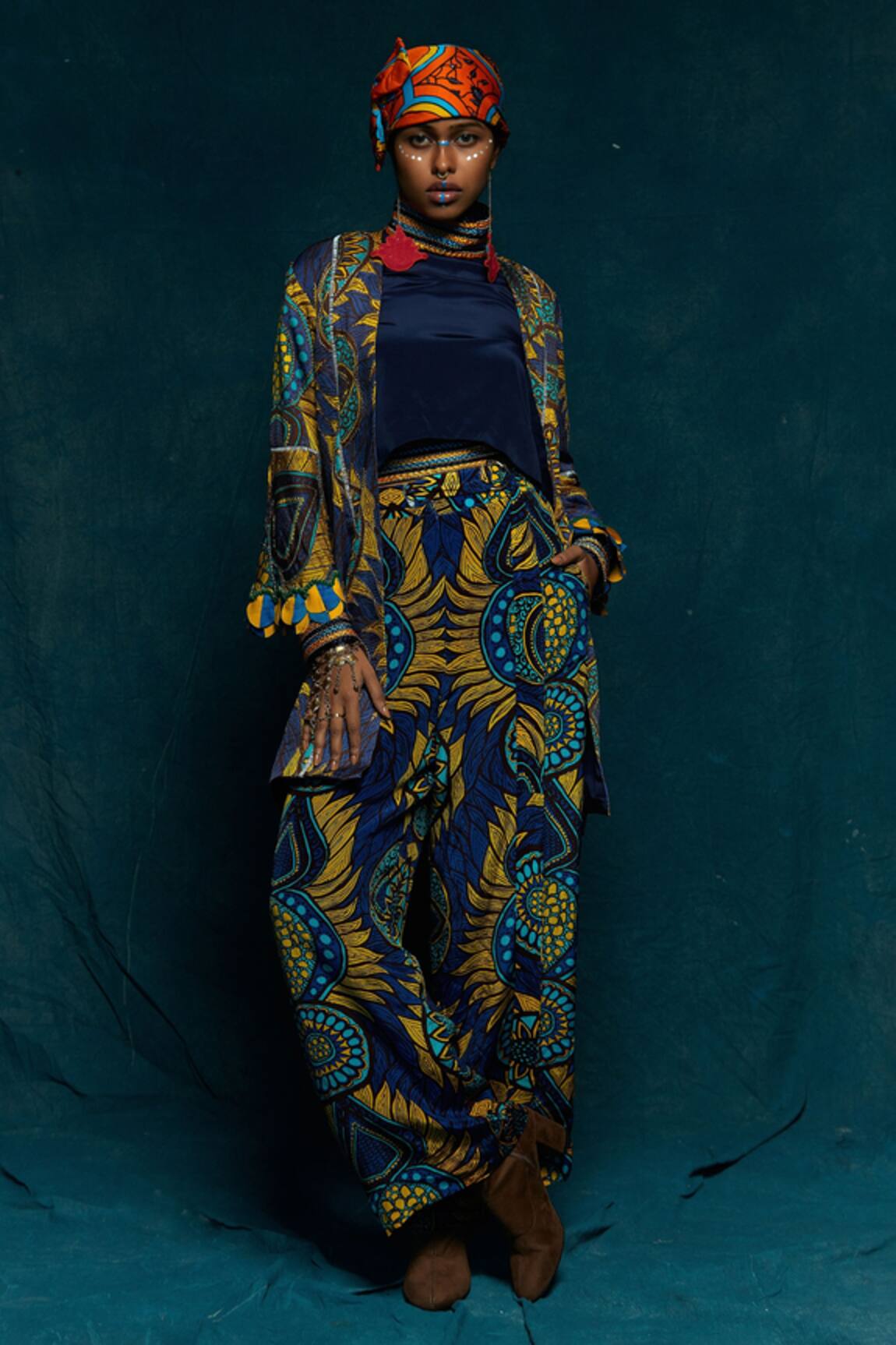 Esha L Amin Floral Pattern Jacket