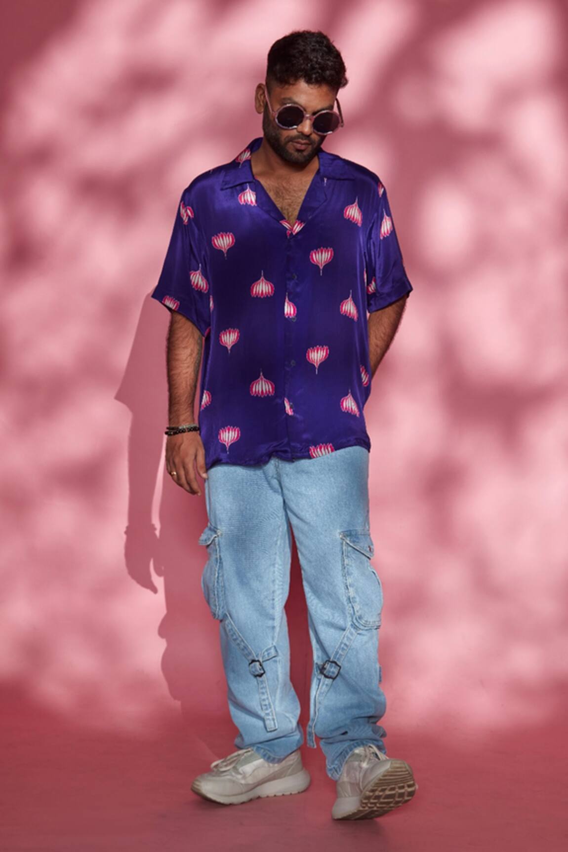 Esha L Amin Lotus Print Shirt 