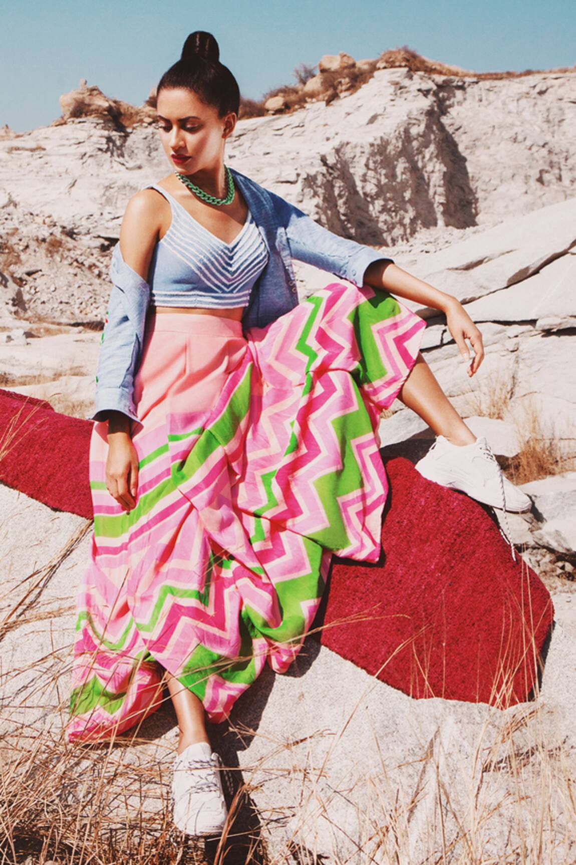 Shloka Sudhakar Printed Lehenga Set