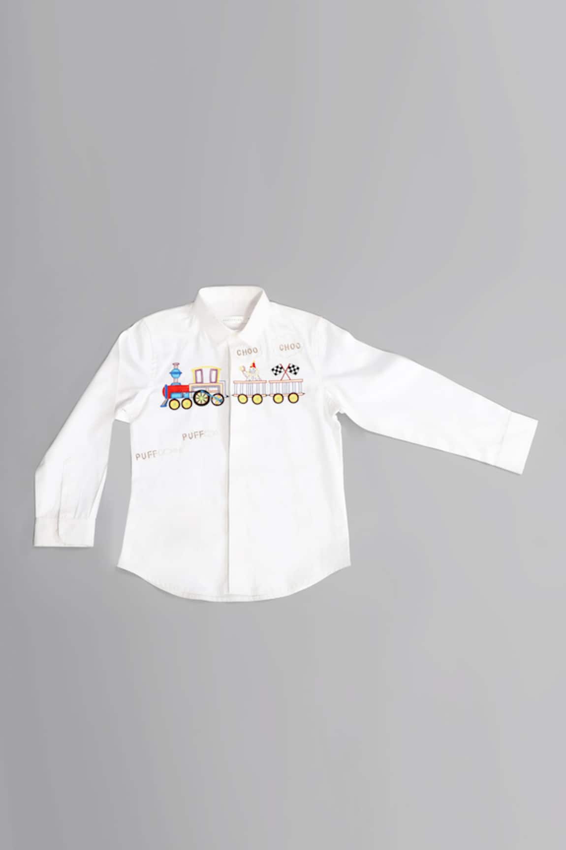 Partykles Embroidered Cotton Satin Shirt
