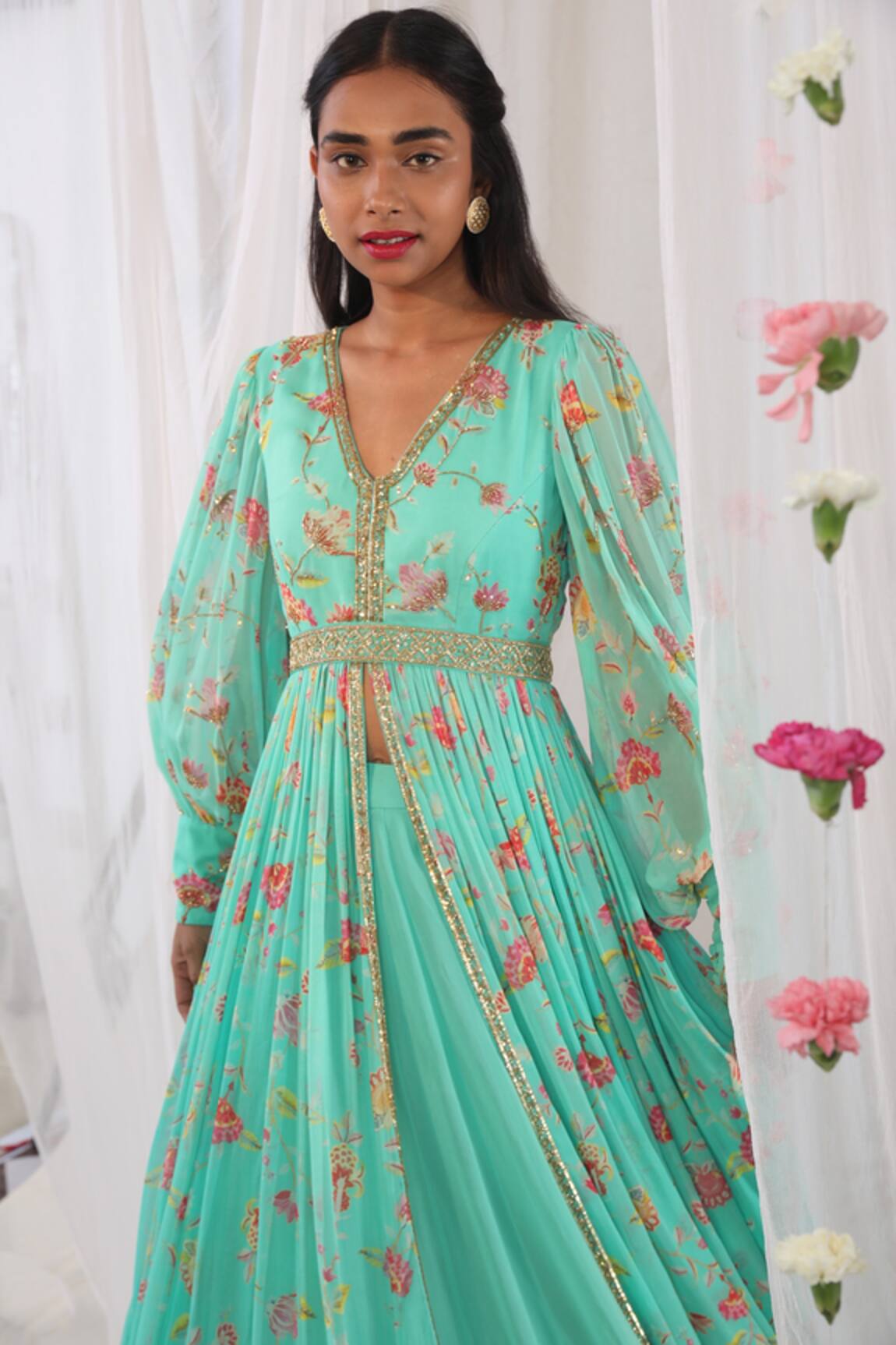 Esha Koul Embroidered Organza Belt 