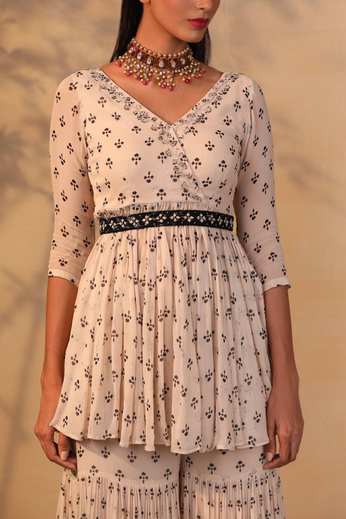 Esha Koul Floral Embroidered Belt 