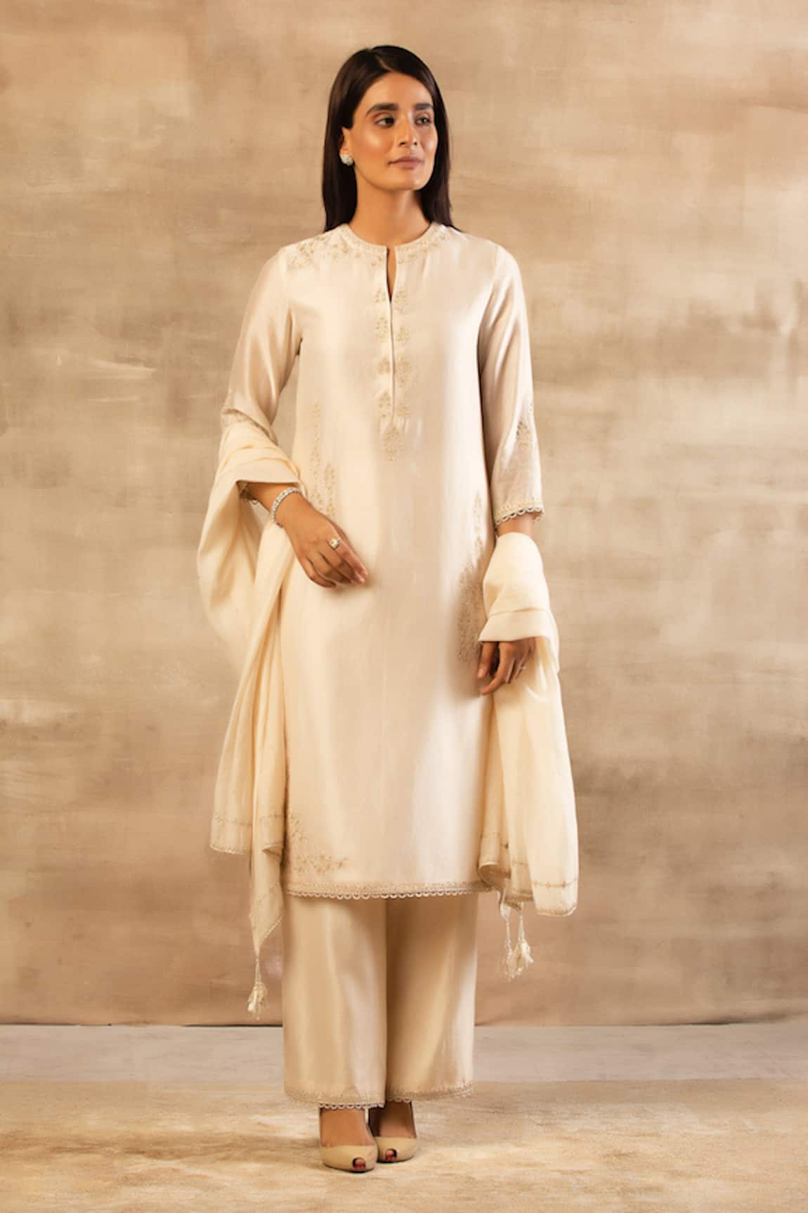 Sana Barreja Chanderi Silk Kurta Set
