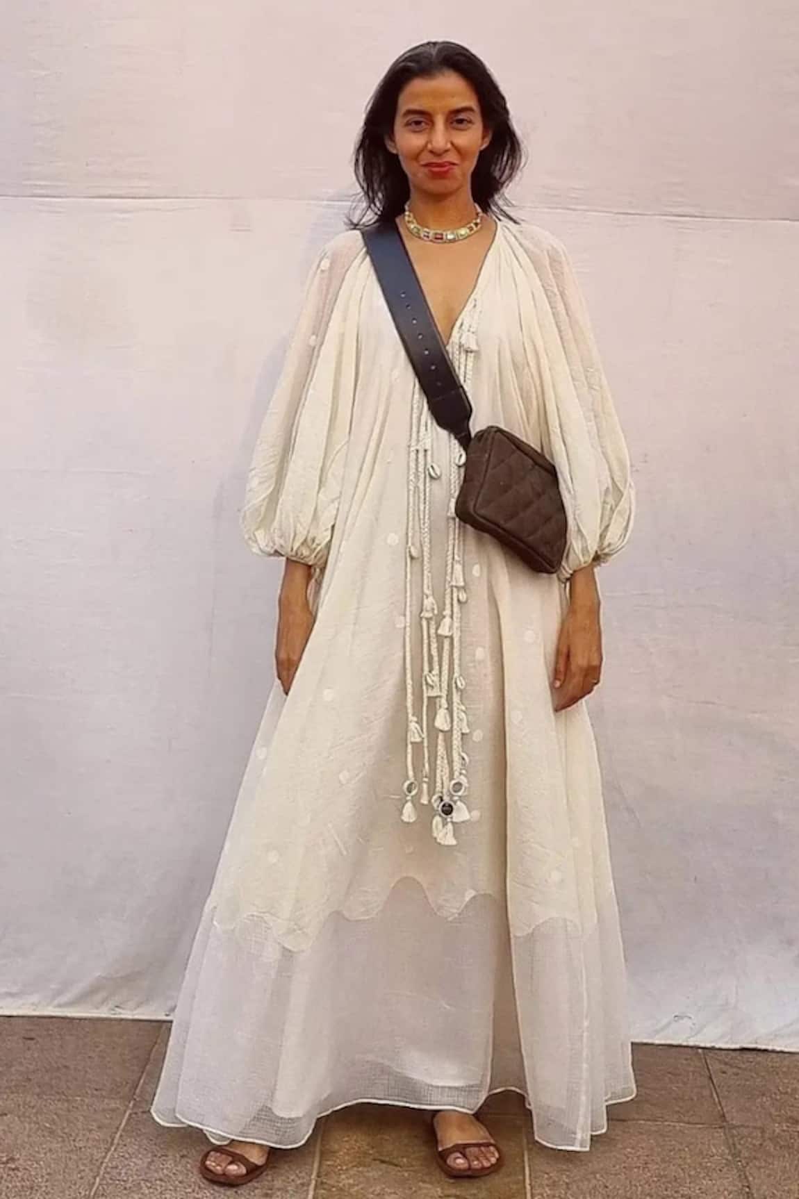 Nikasha Handwoven Jamdani Cotton Dress