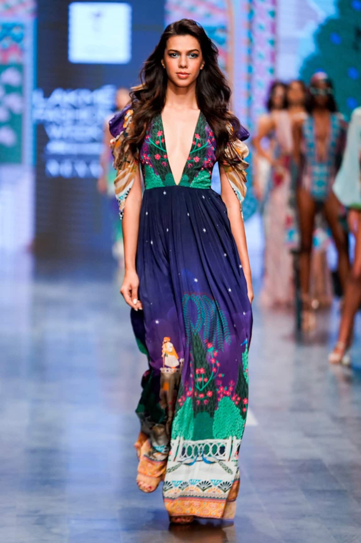 Limerick By Abirr N' Nanki Enora Draped Sleeve Dress