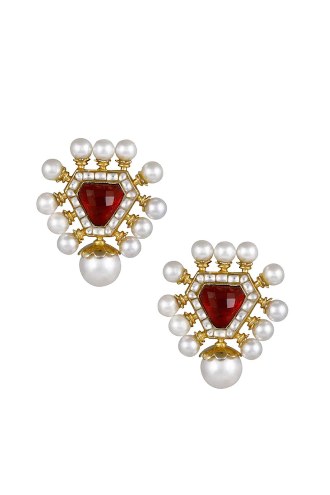 Raya by Vijeta R Pearl Studded Earrings