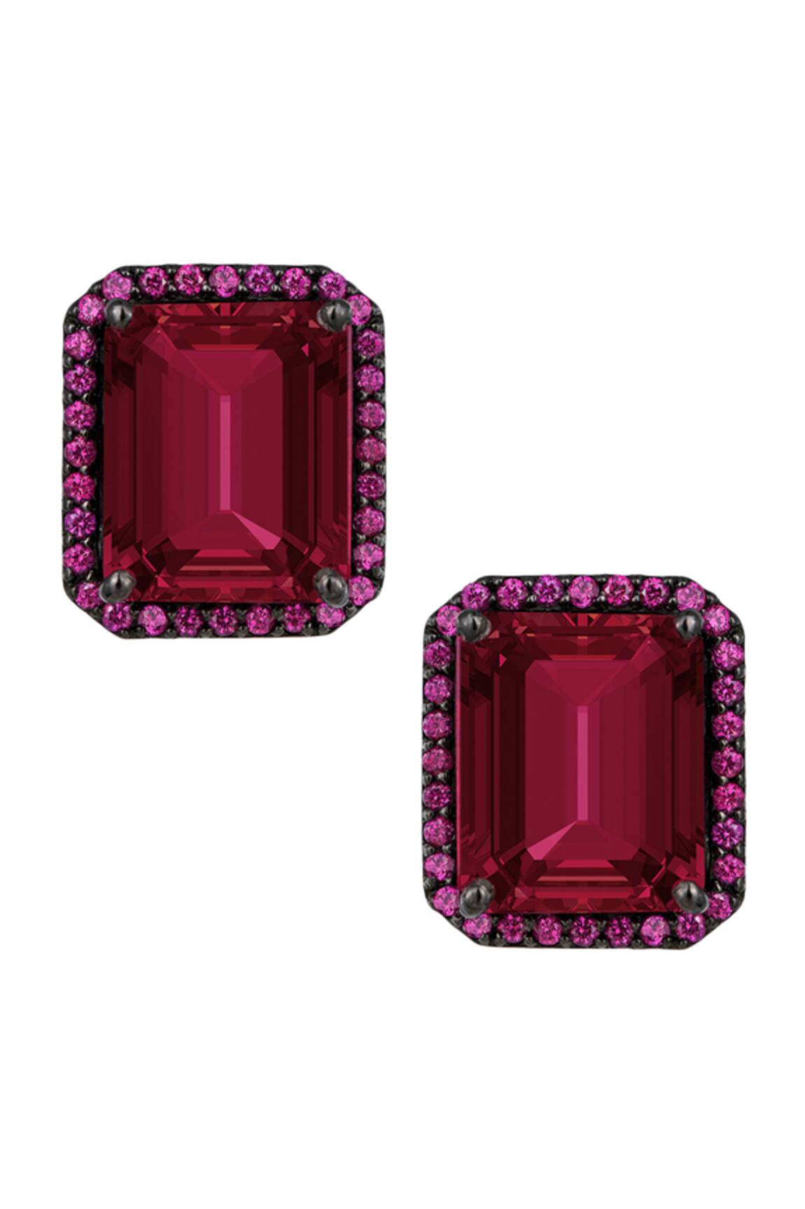 DIOSA PARIS JEWELLERY Geometric Swarovski Zirconia Stud Earrings 