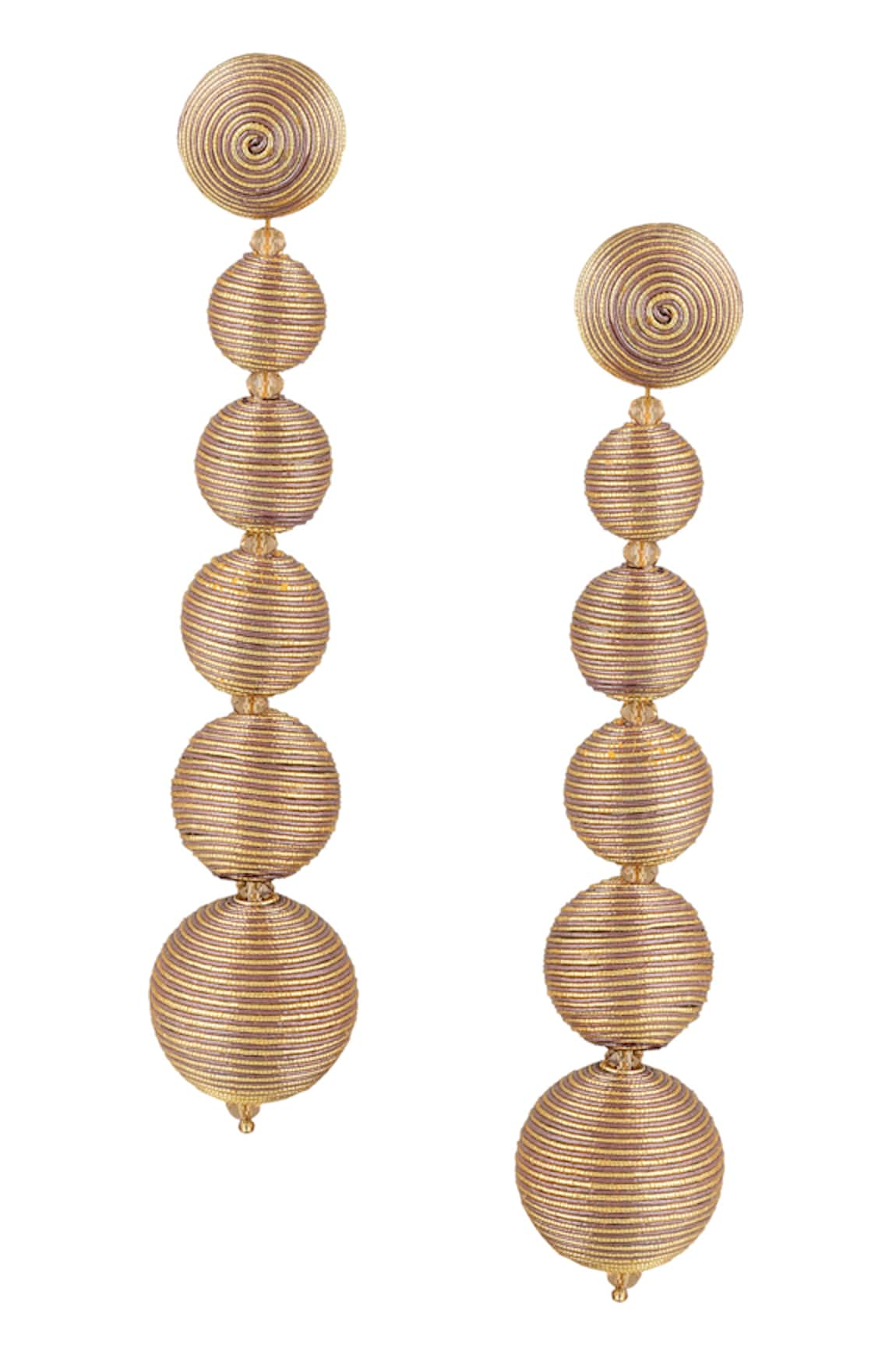 Raya by Vijeta R Geometric Tiered Earrings