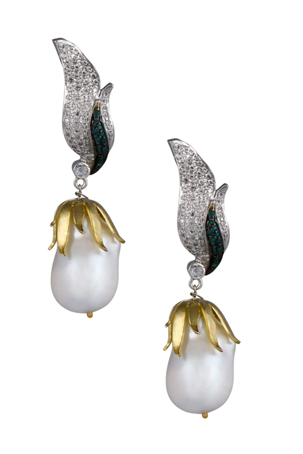 Raya by Vijeta R Pearl Drop Earrings