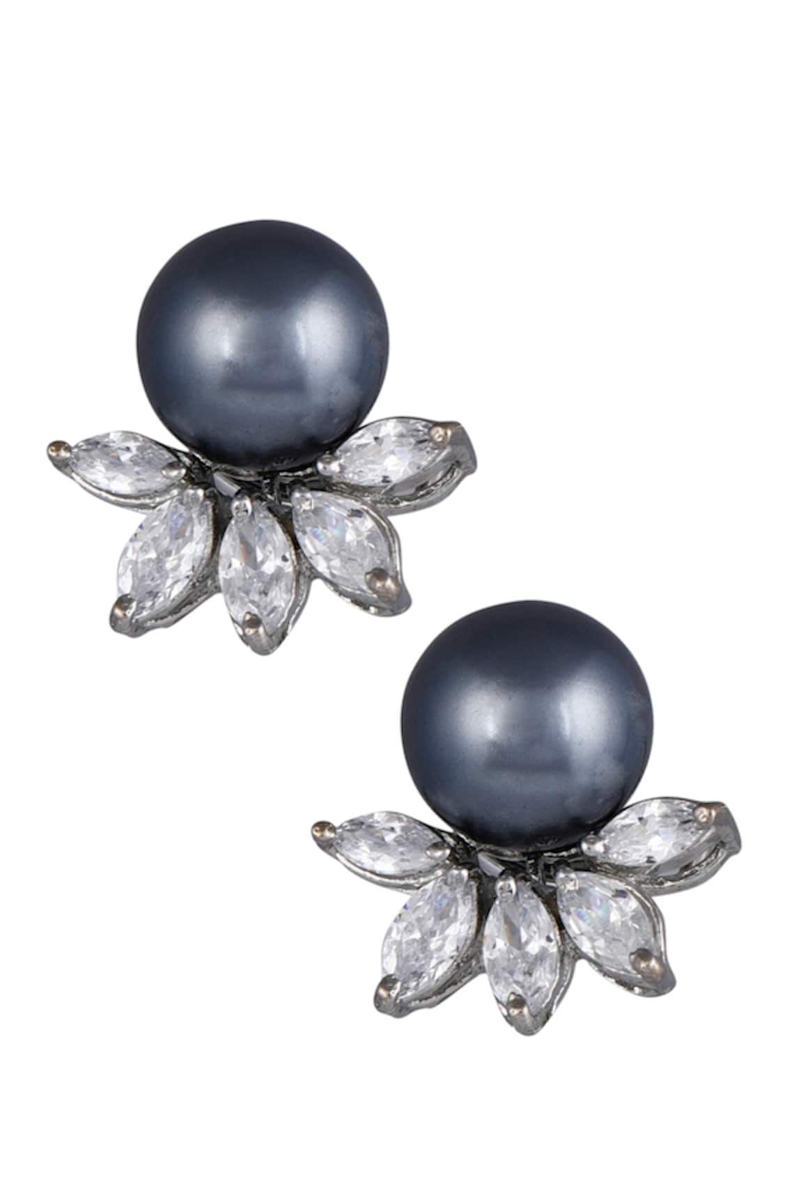 Raya by Vijeta R Pearl Drop Stud Earrings