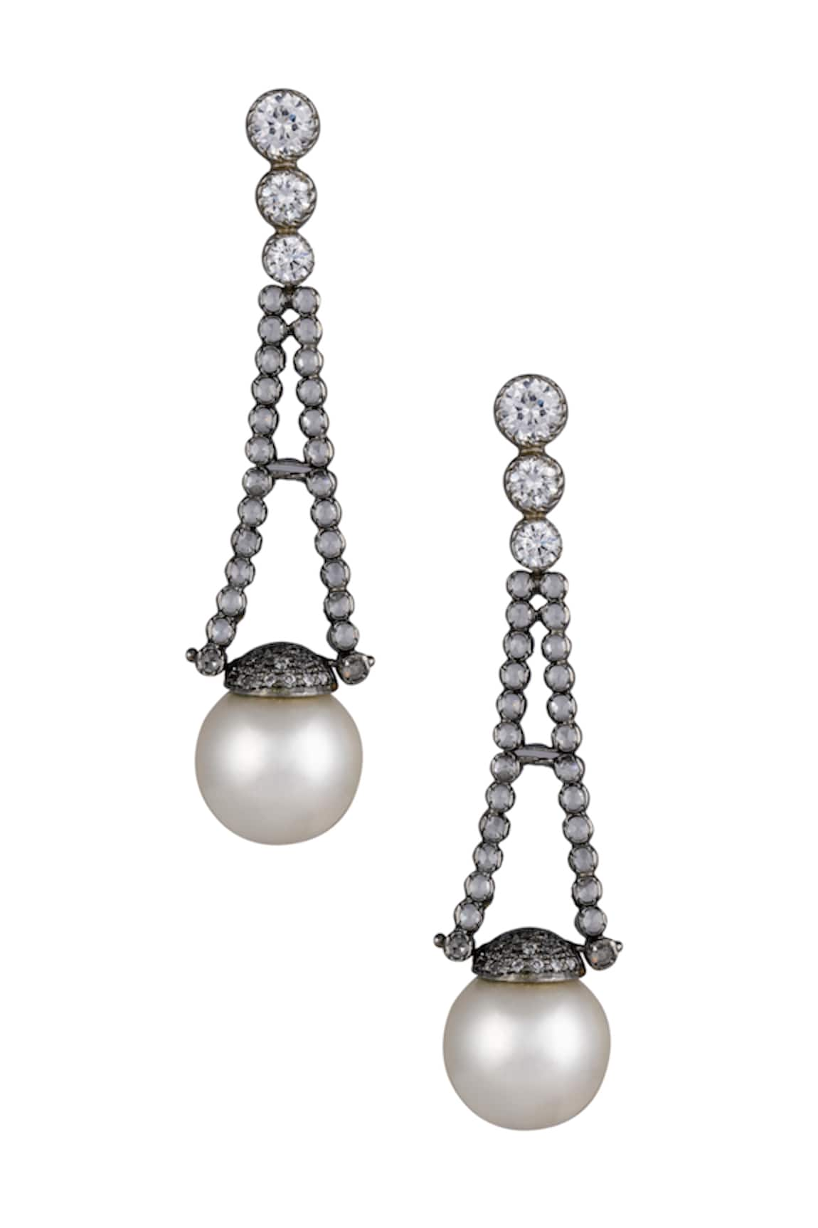 Raya by Vijeta R Pearl Drop Dangler Earrings