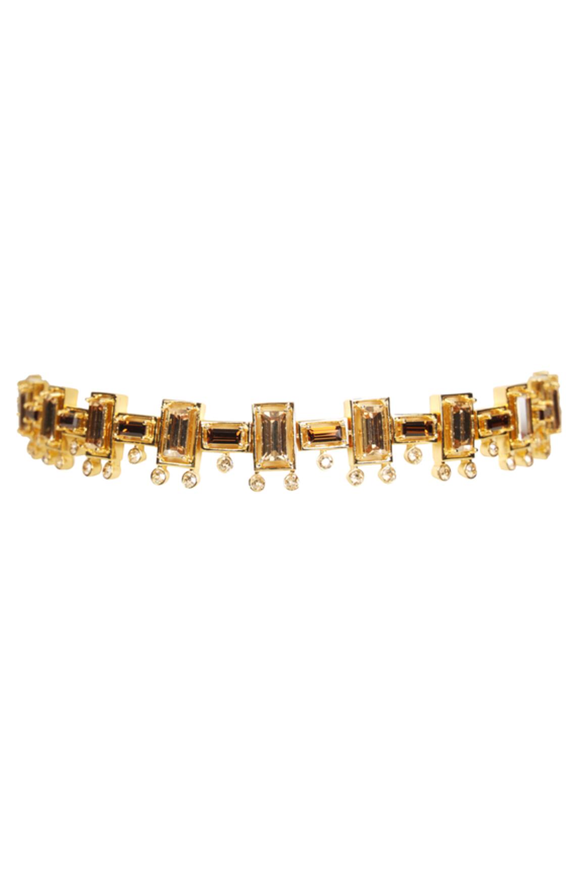 Esme By Aashna Dalmia Crystal Geometric Choker 
