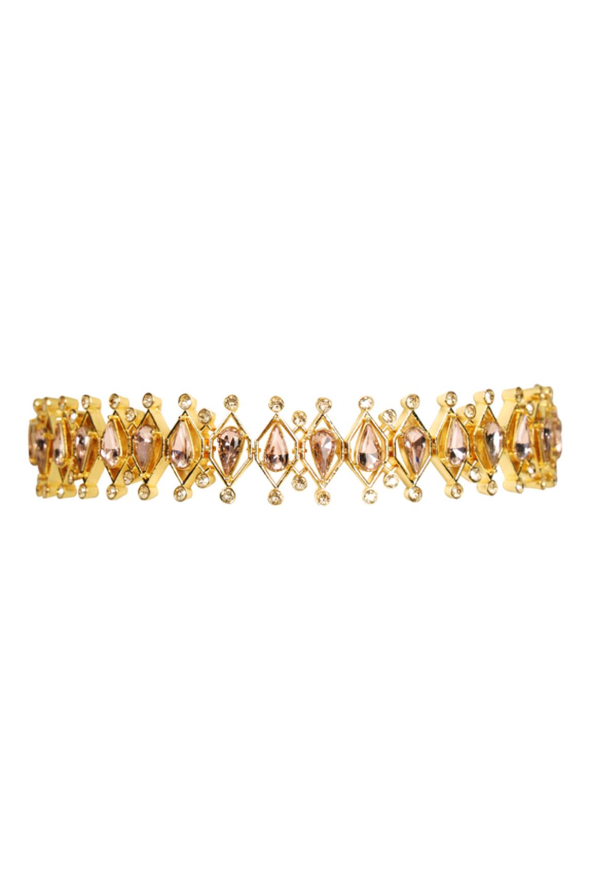 Esme by Aashna Dalmia Crystal Teardrop Choker 