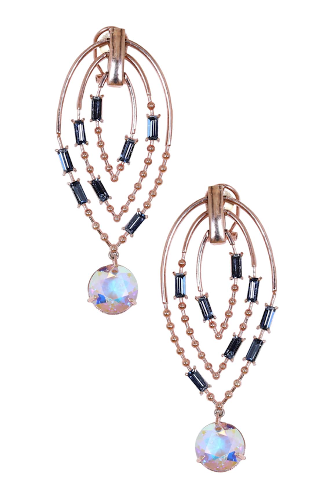 Esme By Aashna Dalmia Crystal Cutwork Danglers