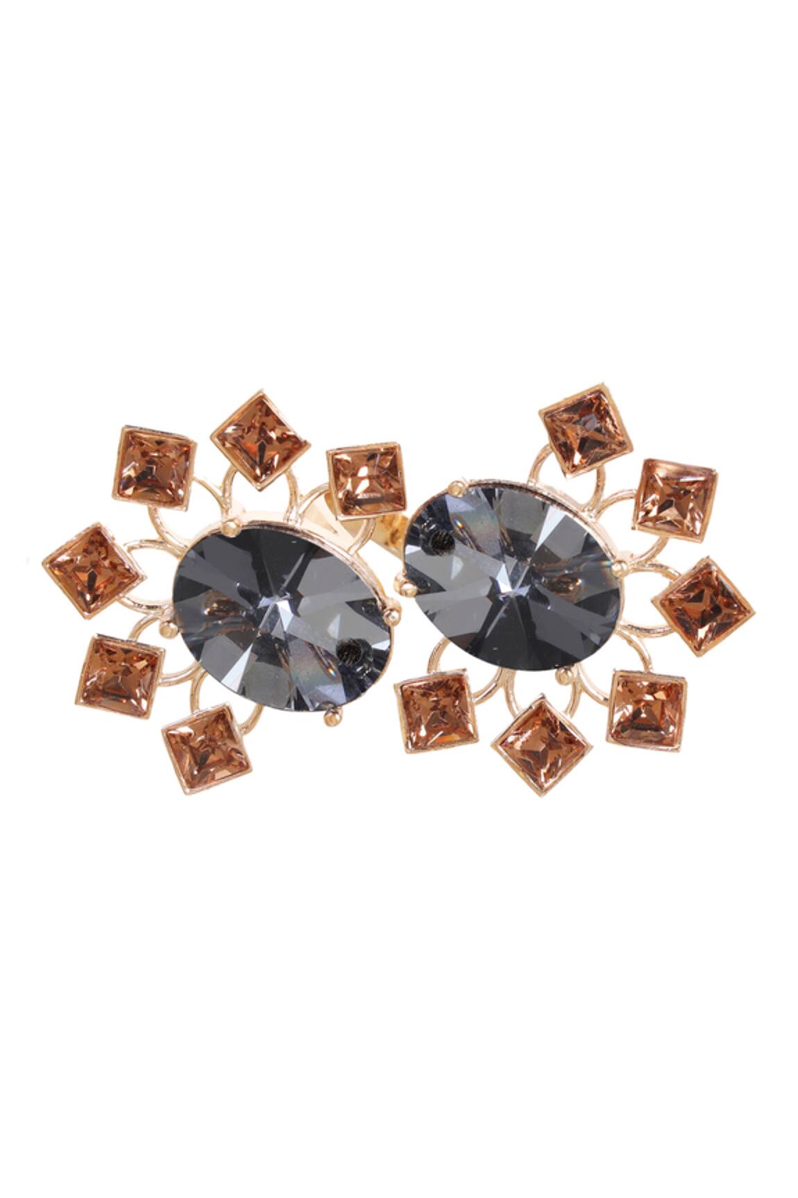 Esme By Aashna Dalmia Crystal Ring 