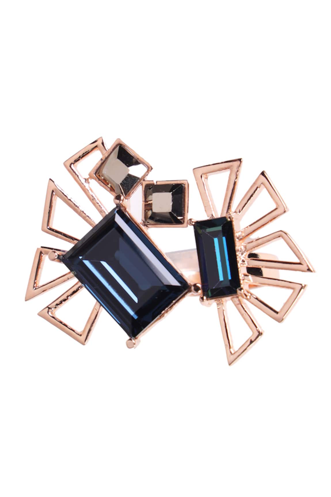 Esme By Aashna Dalmia Geometric Crystal Ring