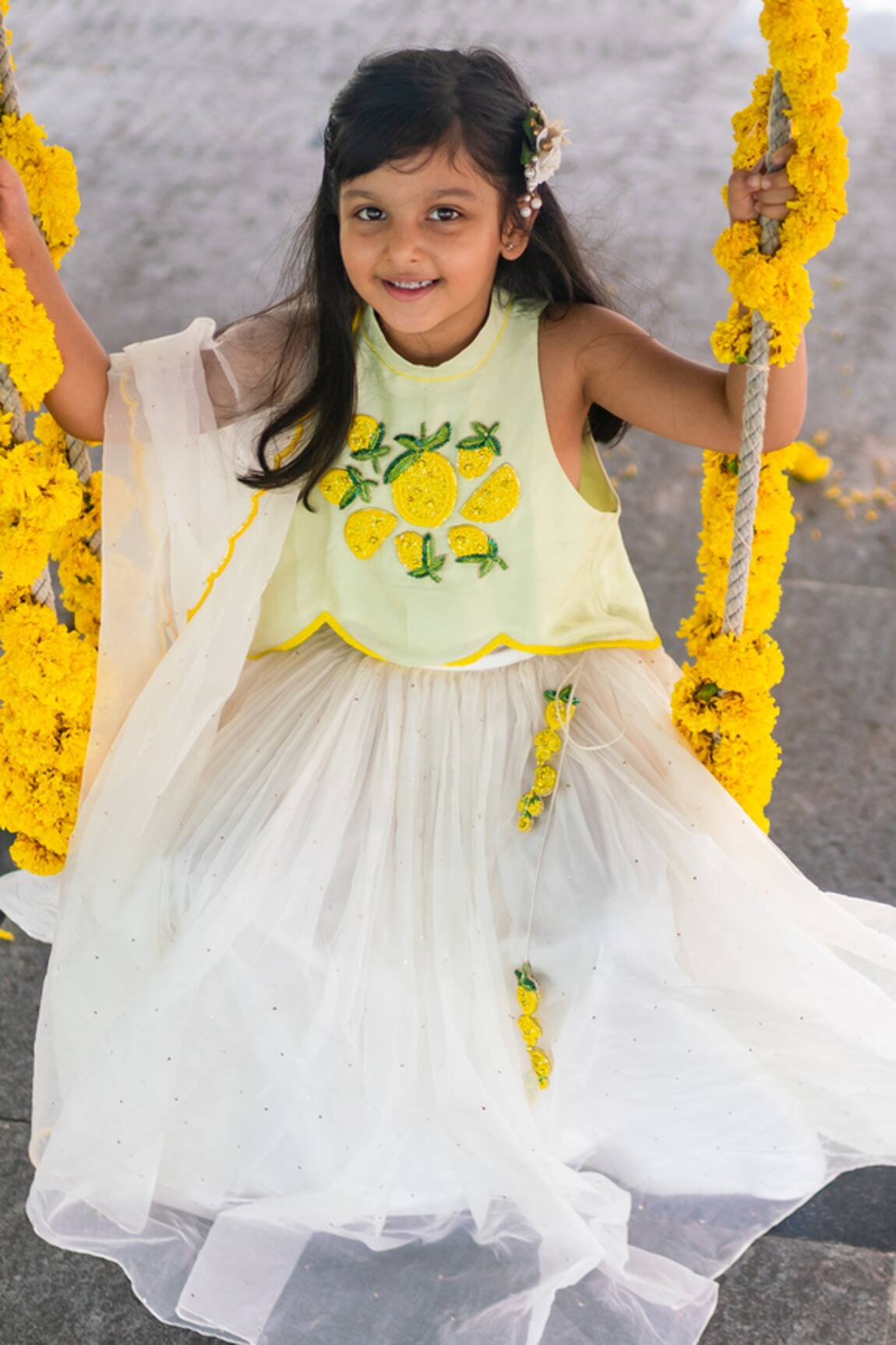 Little Luxury Organza Lehenga Set 