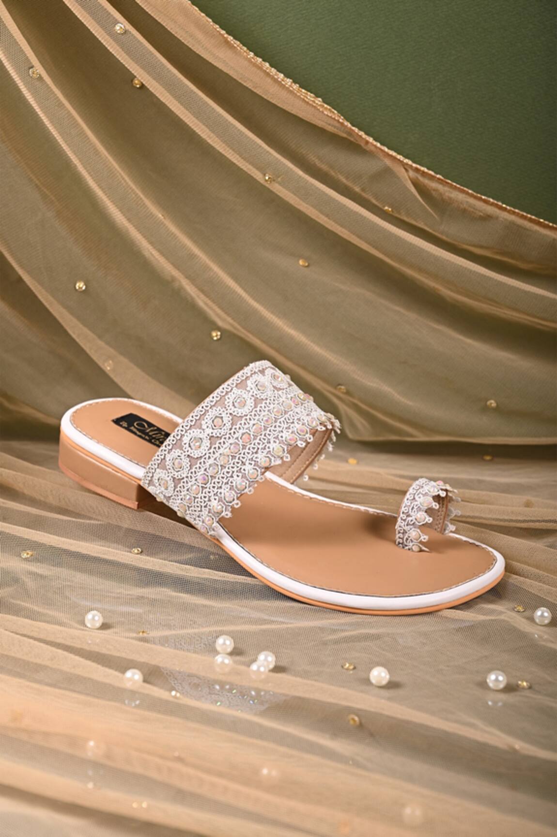 Buy Textured Strappy Toe-Ring Flat Sandals Online at Best Prices in India -  JioMart.