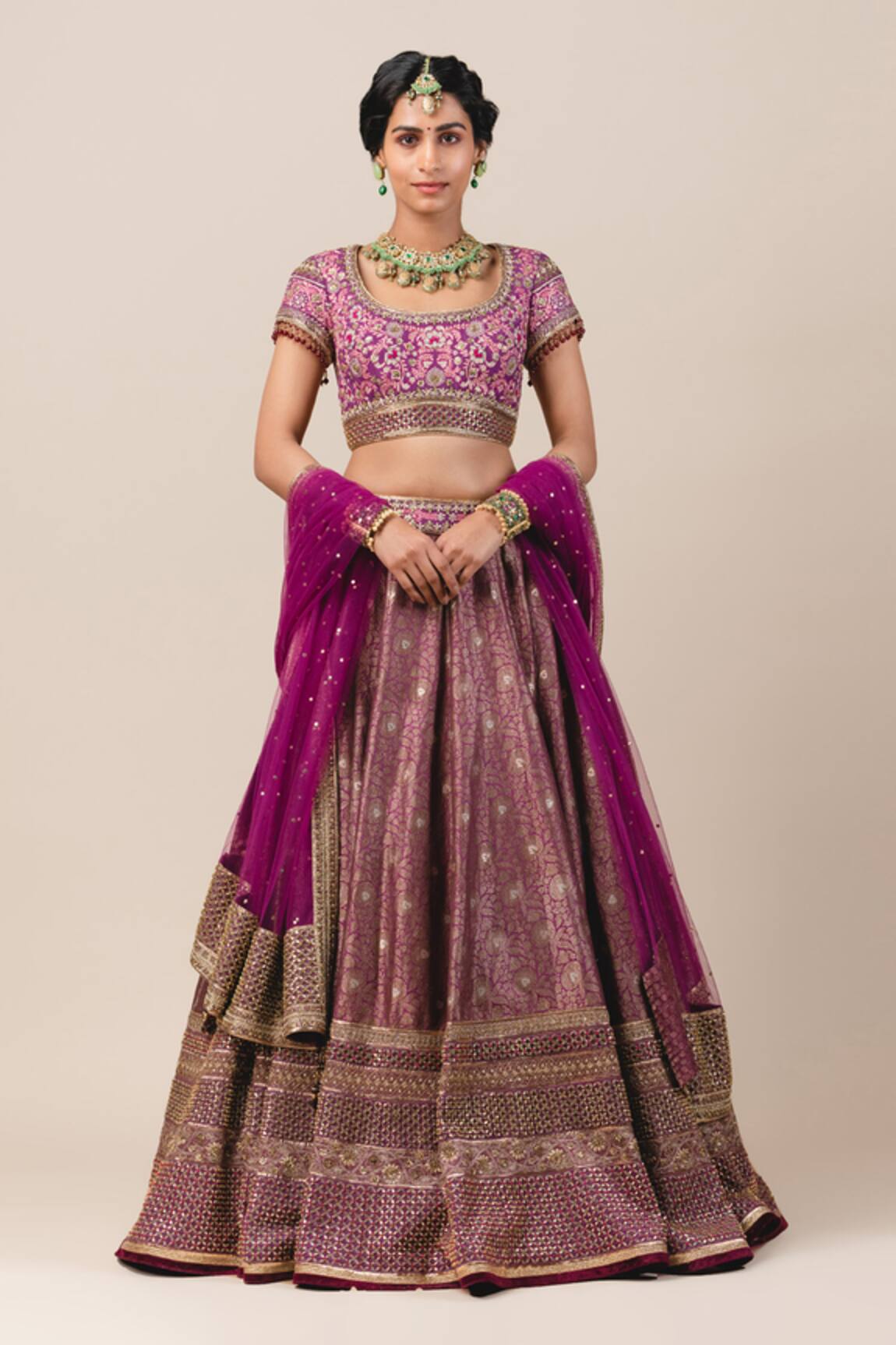 Tarun Tahiliani Brocade Bridal Lehenga Set 